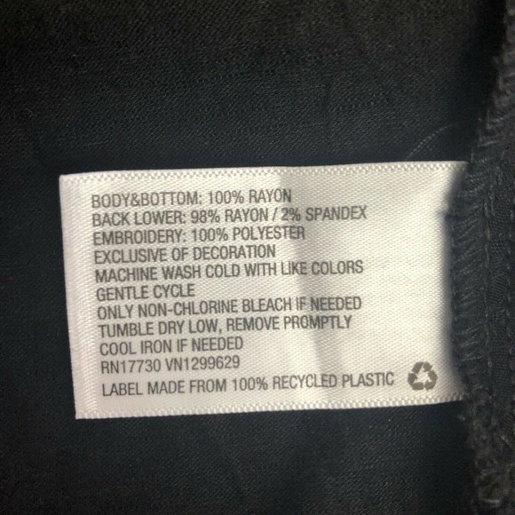 Knox Rose Rayon Embroidered Top Peasant - Picture 8 of 9